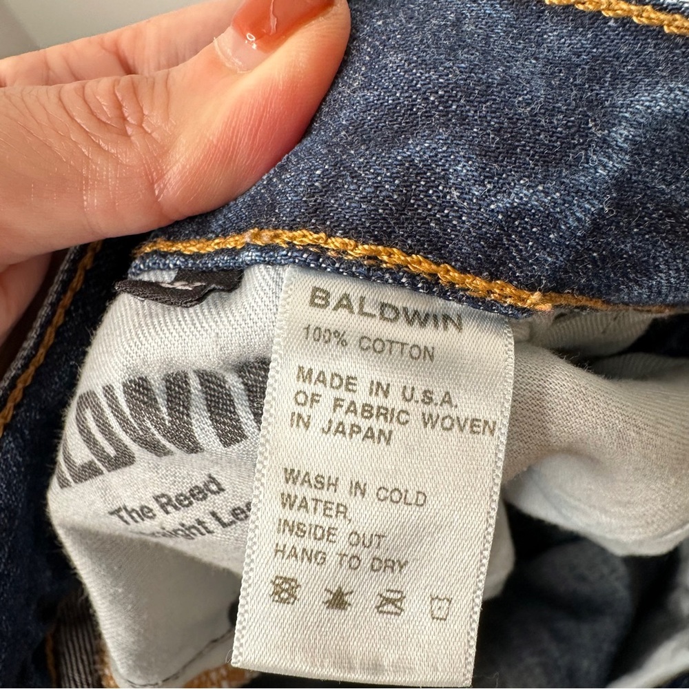 BALDWIN The Reed Straight Jeans Mens in Silverton 32/30 - Picture 9 of 9
